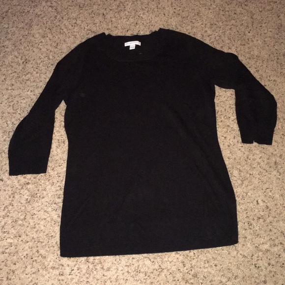 Black 3/4 sleeve sweater - Picture 1 of 2